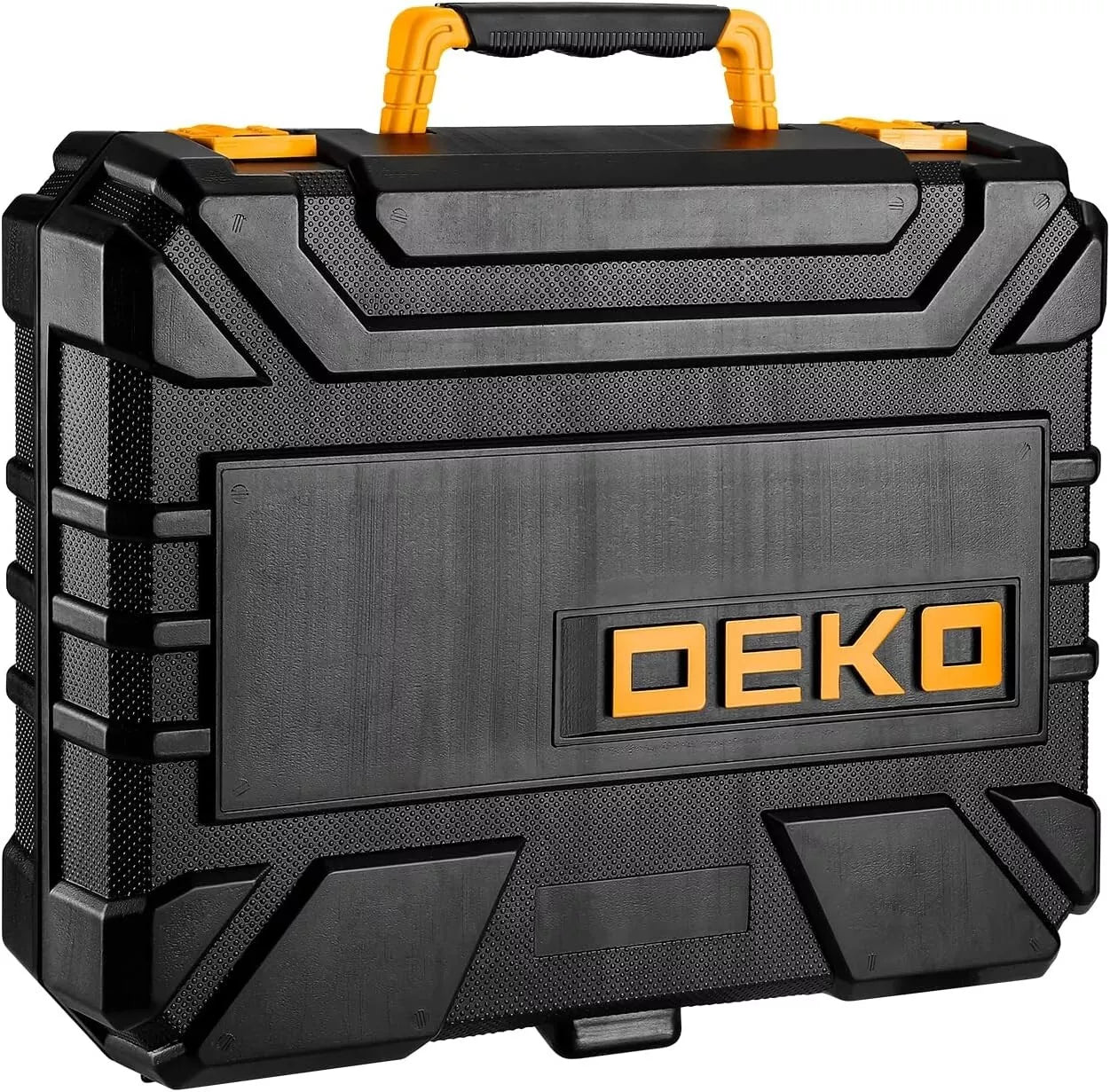 Kit DEKOPRO Caixa de Ferramentas 126 Peças com Furadeira Sem Fio 20V